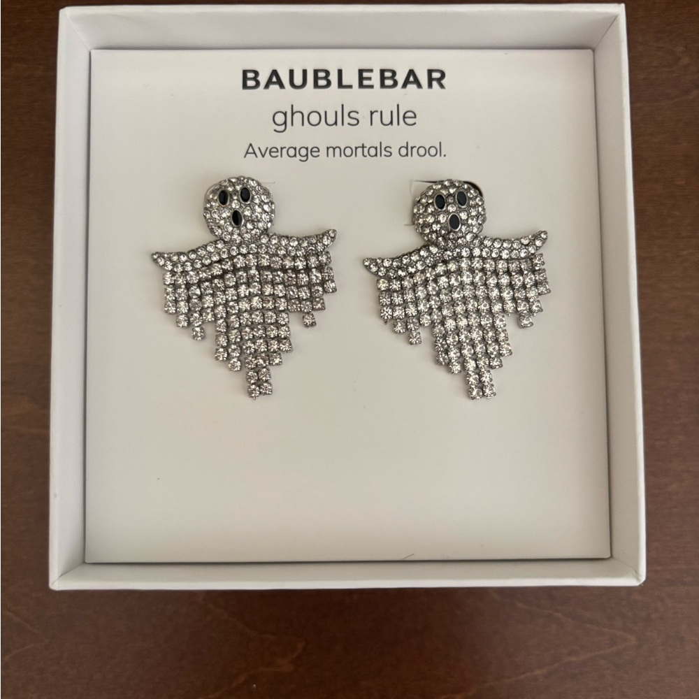 BaubleBar Silver Ghost Earrings